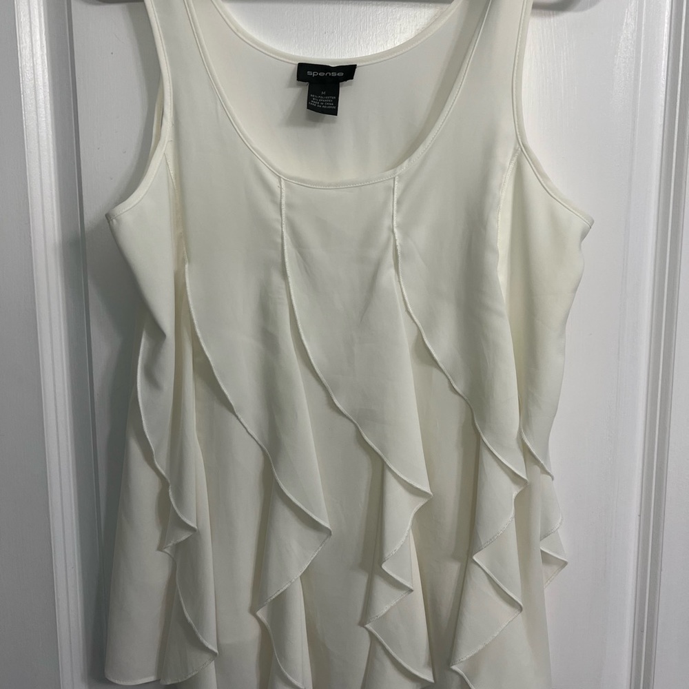 Spense Ruffled Front Blouse, Sz M